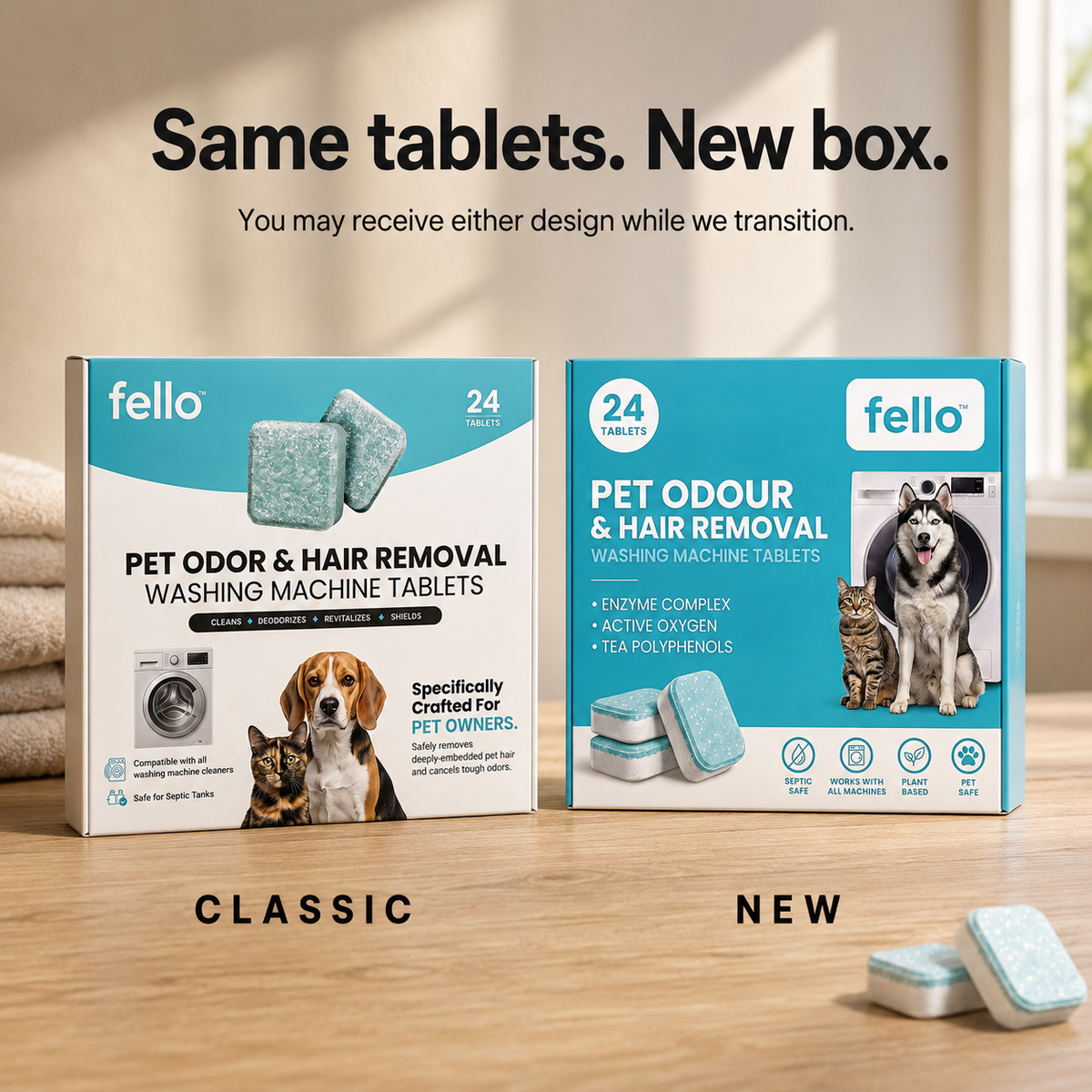 Fello™ - Pet-Formulated Washing Machine Deep Cleaning Tablets