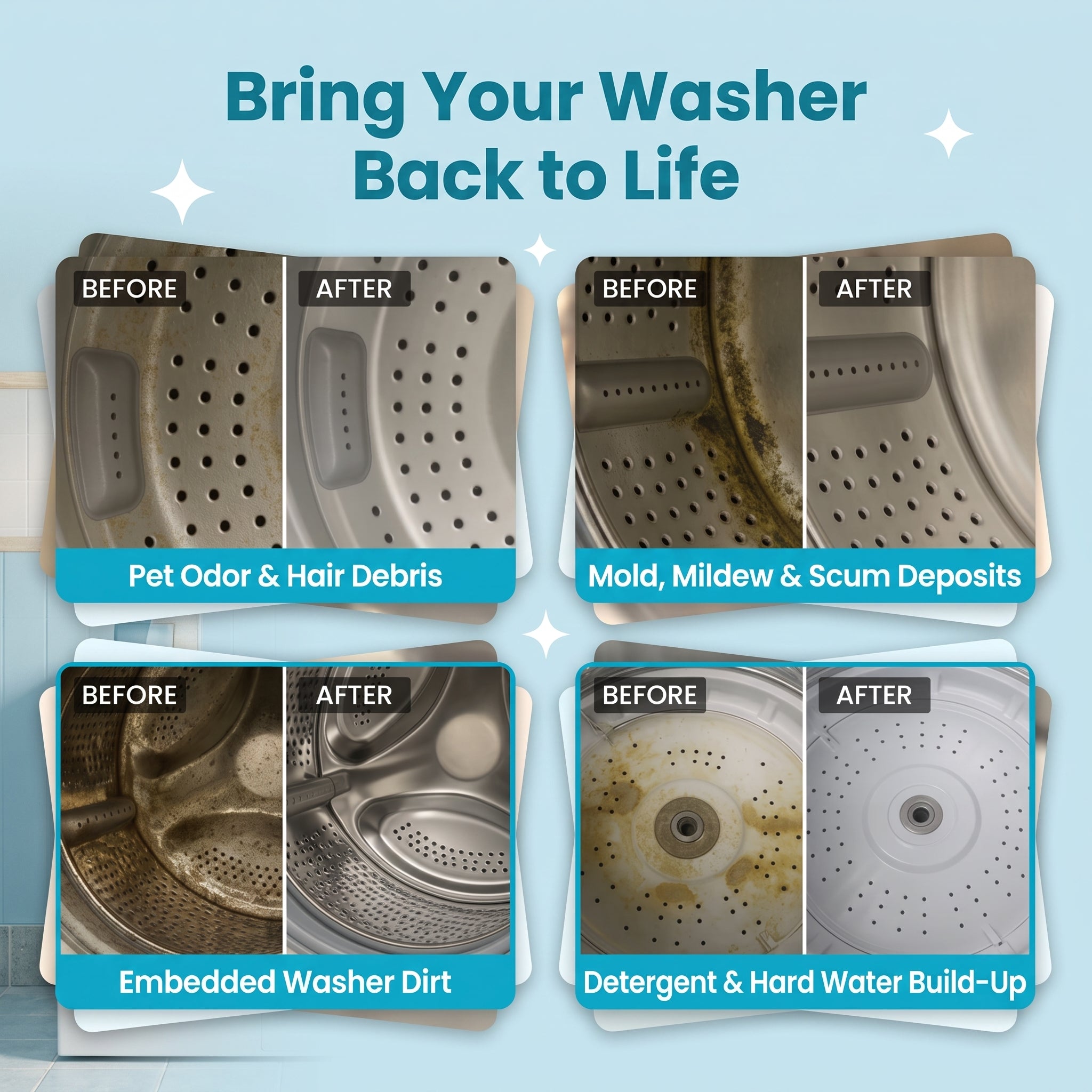 Fello™ - Pet-Formulated Washing Machine Deep Cleaning Tablets