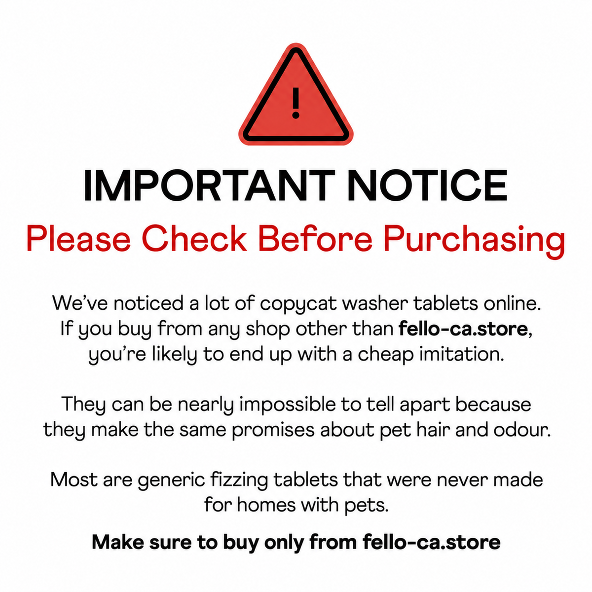 Fello™ - Pet-Formulated Washing Machine Deep Cleaning Tablets